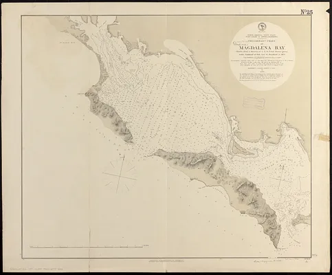North America, west coast, west coast of lower California, preliminary chart of Magdalena Bay