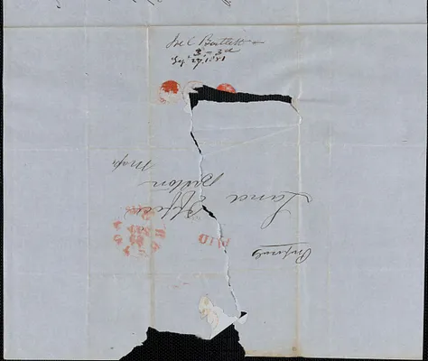 Joel Bartlett to Samuel Warner, 27 September 1851