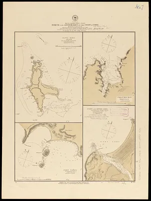 South America, west coast, ports and anchorages on the coast of Chile