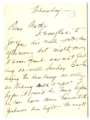 Letter from Bess W. Truman to Madge Gates Wallace