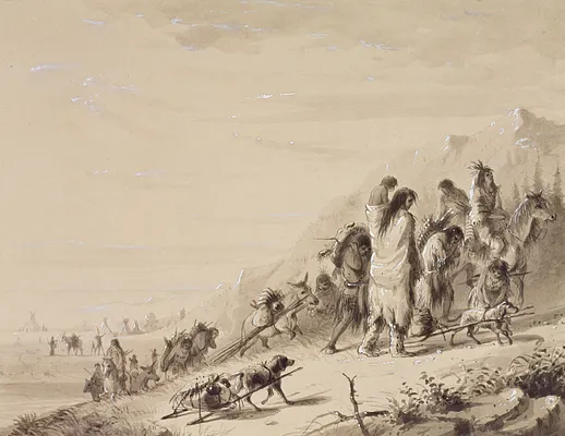 Pawnee Indians Migrating