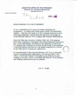 The National Plan for Civil Defense and Defense Mobilization