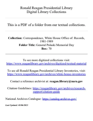 General Pulaski Memorial Day