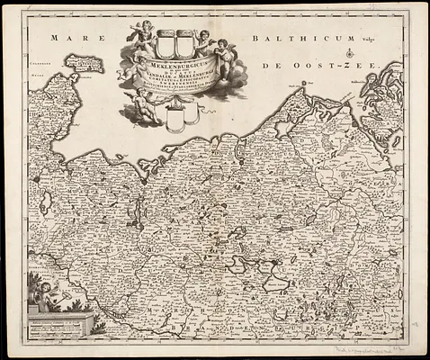 Ducatus Meklenburgicus in quo sunt Ducatus Vandaliae et Meklenburgi Comitatus et Episcopatus Swerinensis Rostochiense et Stargardiense Domin