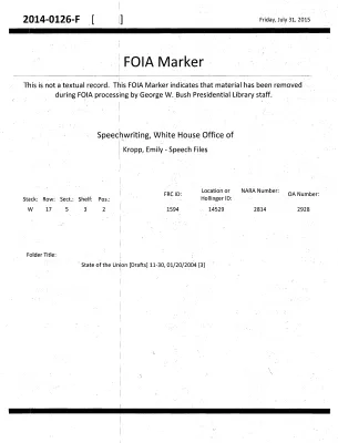 State of the Union [Drafts] 11-30, 01/20/2004 [3]