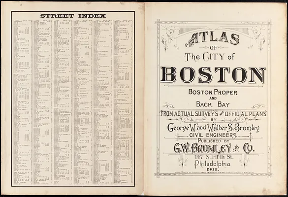 Atlas of the city of Boston : Boston proper and Back Bay