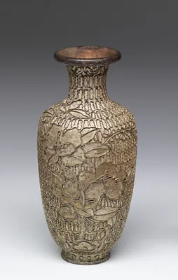 Enamel Vase Depicitng a Stage of Cloisonné Enamelling Process (2 of 8)