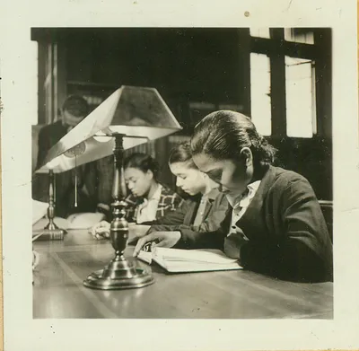 Fisk University, Students Studying in Library