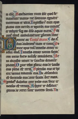 Historiated Initial ""D"" with a Jewish Priest
