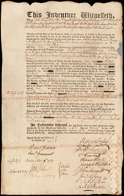 Hanna [Hannah] Barry indentured to apprentice with Hannah Oulton of Falmouth, 4 November 1769