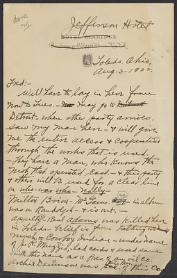 Sacco-Vanzetti Case Records, 1920-1928. Defense Papers. Western Mob: Doyle to Moore, August 3, 1922. Box 5, Folder 1, Harvard Law School Library, Historical & Special Collections