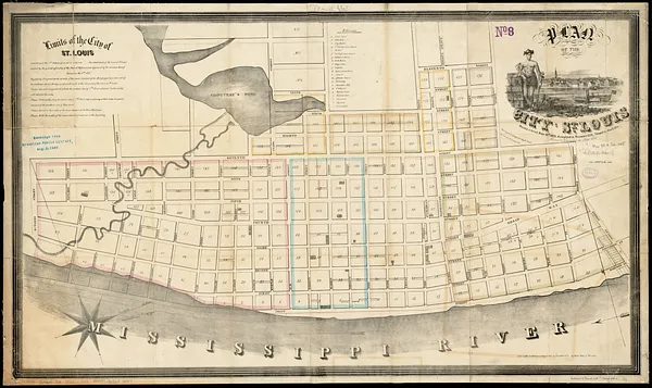 Plan of the city of St. Louis