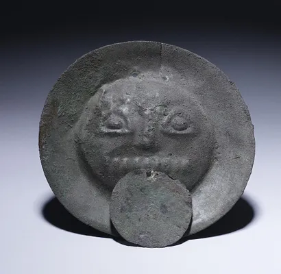 Sun Disc with Circular Nose Ornament