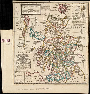 A new and correct map of Scotland and the Isles