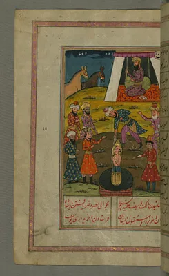 Joseph is Pulled Out of the Well by People From a Caravan on its Way to Egypt