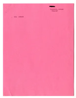 Cross Reference Memorandum