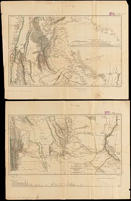 Karte der südlichen provinzen der Argentinischen Republik, zu seiner reise durch die La Plata-Staaten entworfen von Dr. Herm. Burmeister