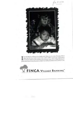 FINCA [Foundation for International Community Assistance] - Microenterprise: FINCA Village Banking [Folder 1]