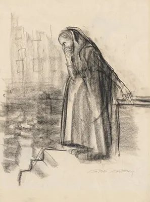 Pregnant Woman Contemplating Suicide (recto)