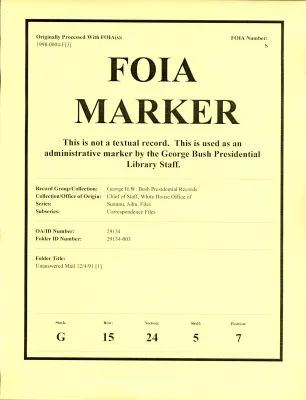 Unanswered Mail 12/4/91 [1]
