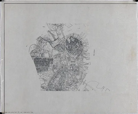Outline map of Boston