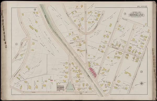 Atlas of the town of Brookline, Norfolk County, Massachusetts