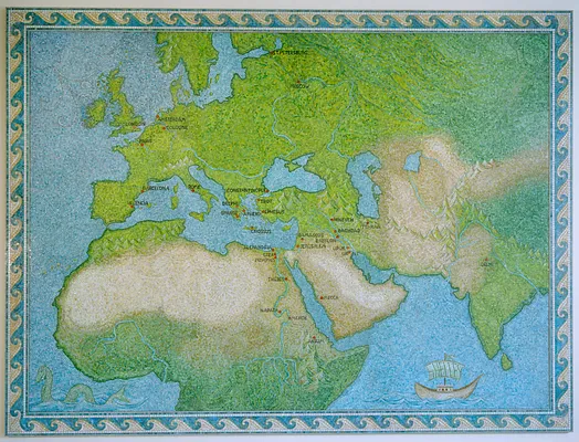 Mosaic Map of the Mediterranean