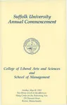 1993 Suffolk University commencement program, College of Arts & Sciences and Sawyer Business School