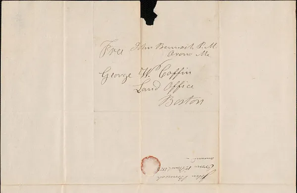 John Bennock to George Coffin, 12 March 1823