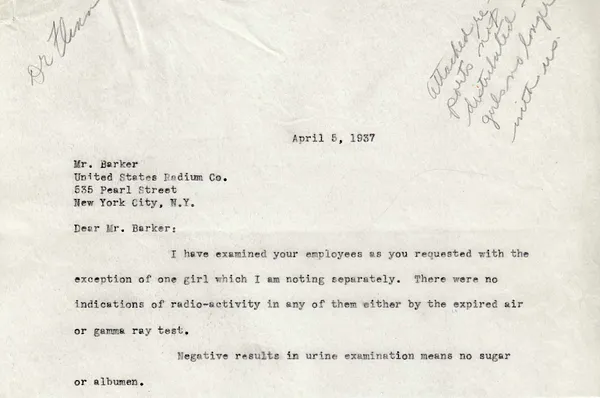 Letters Received to Mr. Barker [H.H. Barker], April 5, 1937
