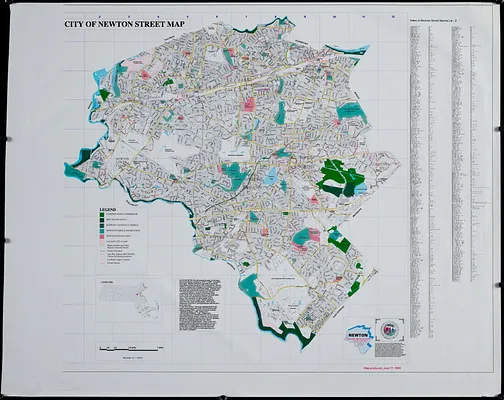 City of Newton street map
