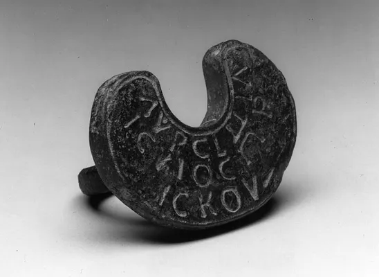 Half-moon Seal for Stamping with Greek Letters