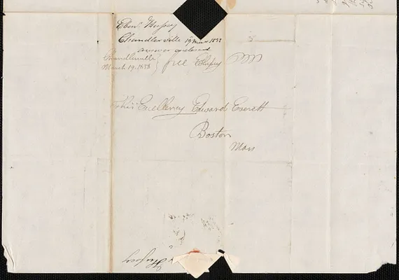 Ebenezer Hupey to Edward Everett, 19 March 1838
