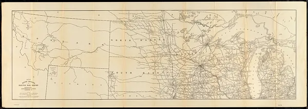 Map tenth division railway mail service