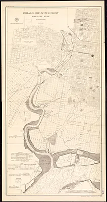 Philadelphia water front, Schuylkill River, Pennsylvania