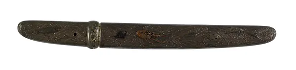 Dagger (aikuchi) with sea life among waves (includes 51.1197.1-51.1197.3)