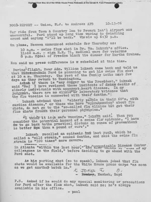 Pool Report - Union, N.J. to Andrews AFB