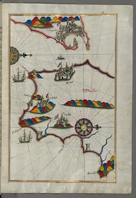 Map of the Southern Part of the Calabrian Peninsula and the Straits of Messina