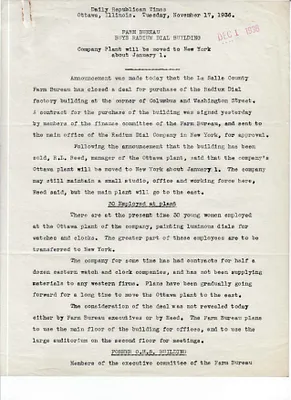 Article, November 17, 1936