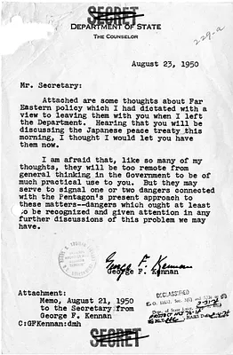 Memorandum from George Kennan to Secretary of State Dean Acheson