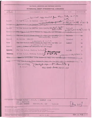 National Security Council Report 89, Report to the National Security Council by the Deputy Under Secretary of State and the Secretary of Defense on United States Policy with Respect to Berlin and Eastern Germany