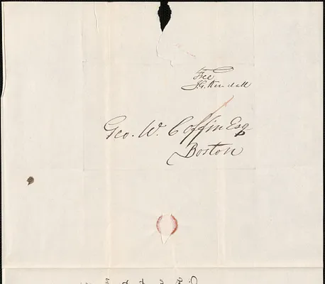 Joseph Kendall to George Coffin, 21 October 1832