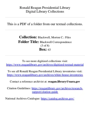 Blackwell Correspondence (3 of 8)