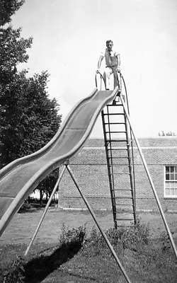 Child on a Slide, Washington, 1939