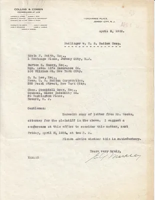 Letters Received to Edwin F. Smith, Burton E. Emory, C.B. Lee, Chas. Stockdell Gray, April 2, 1932