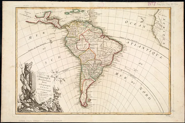L'Amerique meridionale divisée en ses principaux etats