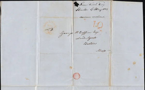 Samuel Cook to George Coffin, 22 May 1849