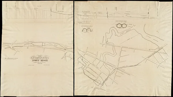 Plan for the diversion and enclosure of Stony Brook