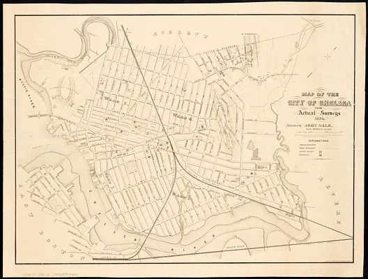 Map of the city of Chelsea from actual surveys