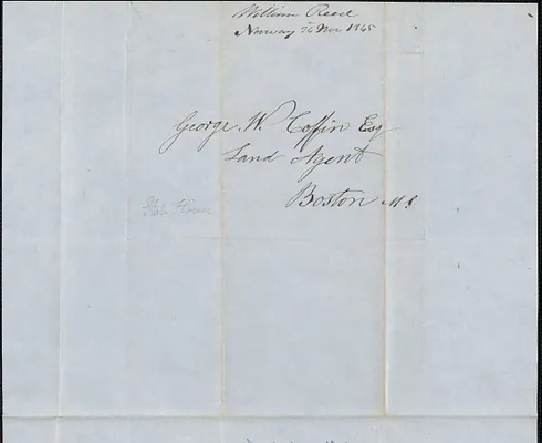 William Reed to George Coffin, 24 November 1845